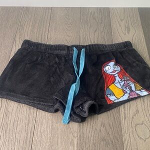 Nightmare before Christmas Black Women's Size Medium Pajama Shorts - 1346